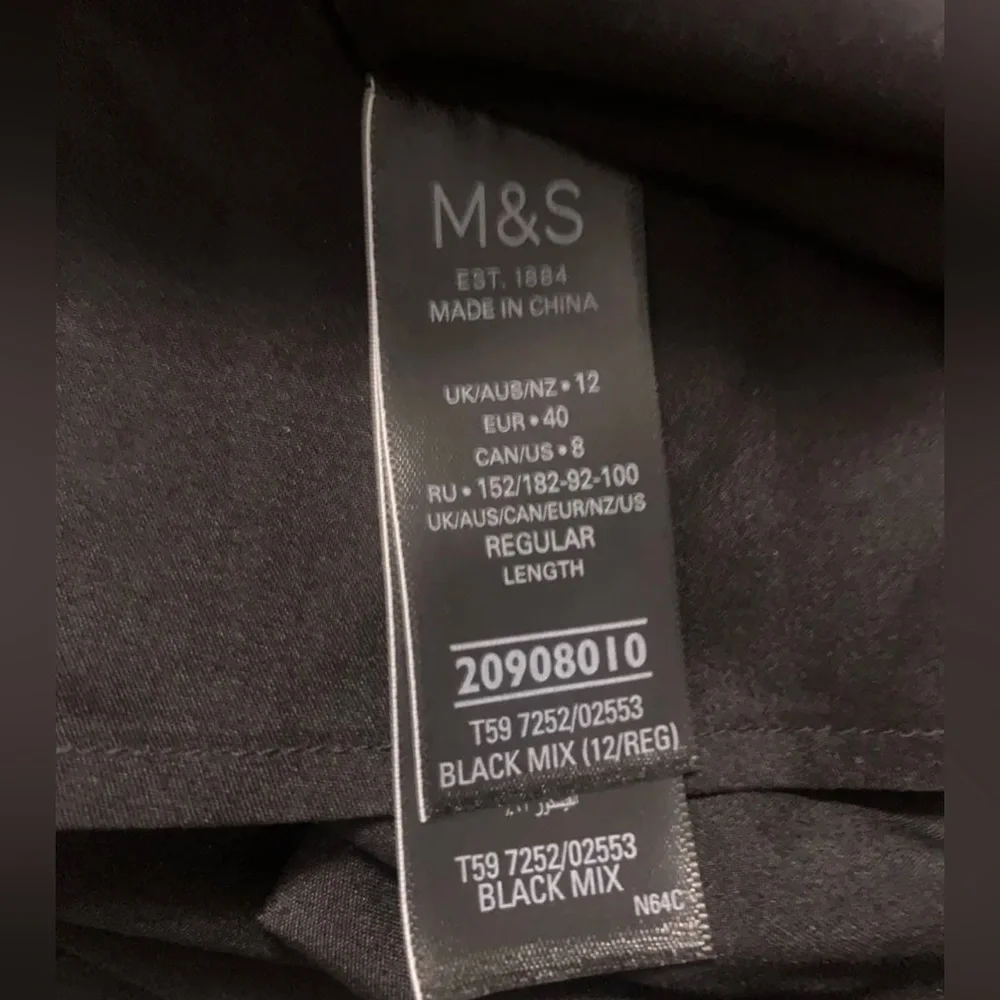 Marks and Spencer Size 12 Skirt Animal Print Long Flare Velvet Womens - Picture 7 of 8